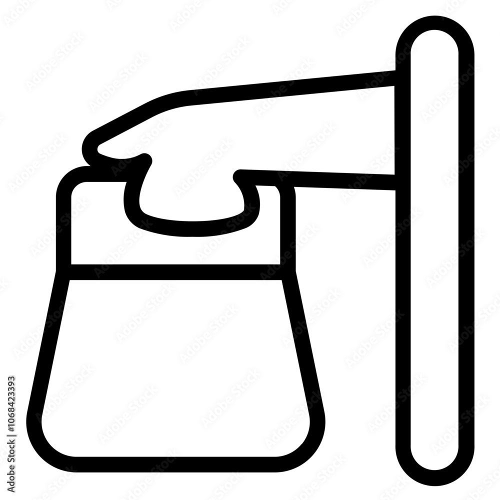 Takeaway bag Line Icon Takeaway bag Line Icon