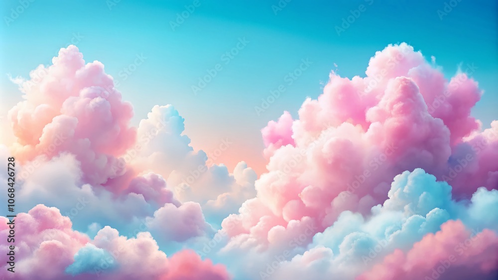 Soft Pastel Pink Cotton Candy Clouds Vector Design Background for Dreamy and Whimsical Themes in Graphic Design Projects and Digital Art Creations Soft Pastel Pink Cotton Candy Clouds Vector Design Background for Dreamy and Whimsical Themes in Graphic Design Projects and Digital Art Creations