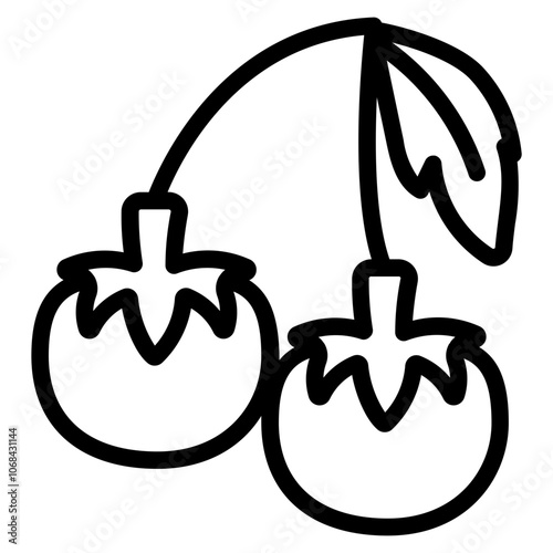 Tomatos Line Icon