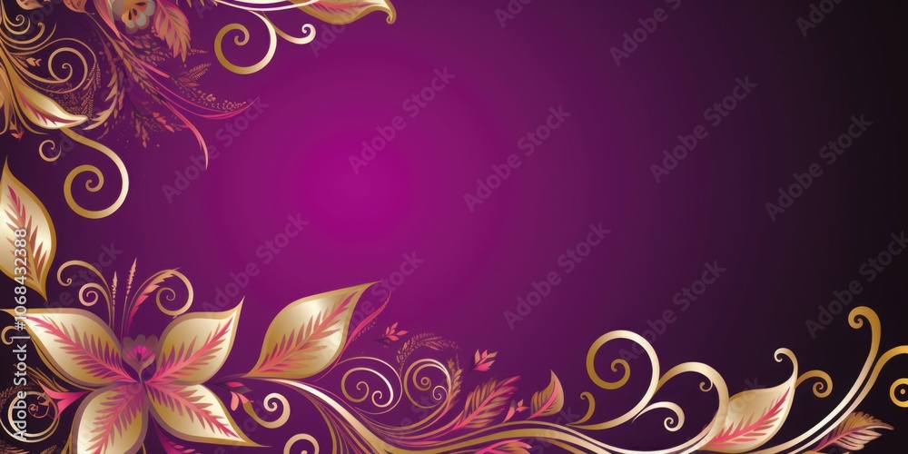 indian style antique gold floral pattern background wallpaper with copy space indian style antique gold floral pattern background wallpaper with copy space
