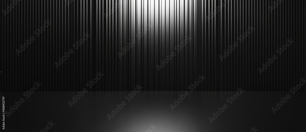 3D render of an abstract dark background with an empty scene for product presentation, a luxury wallpaper with vertical lines, light 3D render of an abstract dark background with an empty scene for product presentation, a luxury wallpaper with vertical lines, light