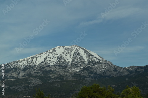 Snowy Mountain in the Summer