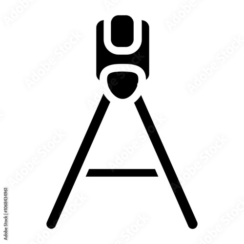 Gyro theodolite Solid Icon