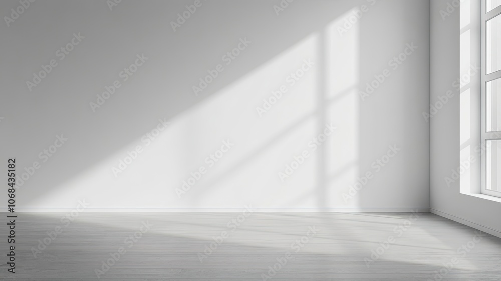 White room with a bare wall offers ideal space for interior design mockup. The simplicity of the bare wall enhances creativity while providing ample photo style copy space. White room with a bare wall offers ideal space for interior design mockup. The simplicity of the bare wall enhances creativity while providing ample photo style copy space.