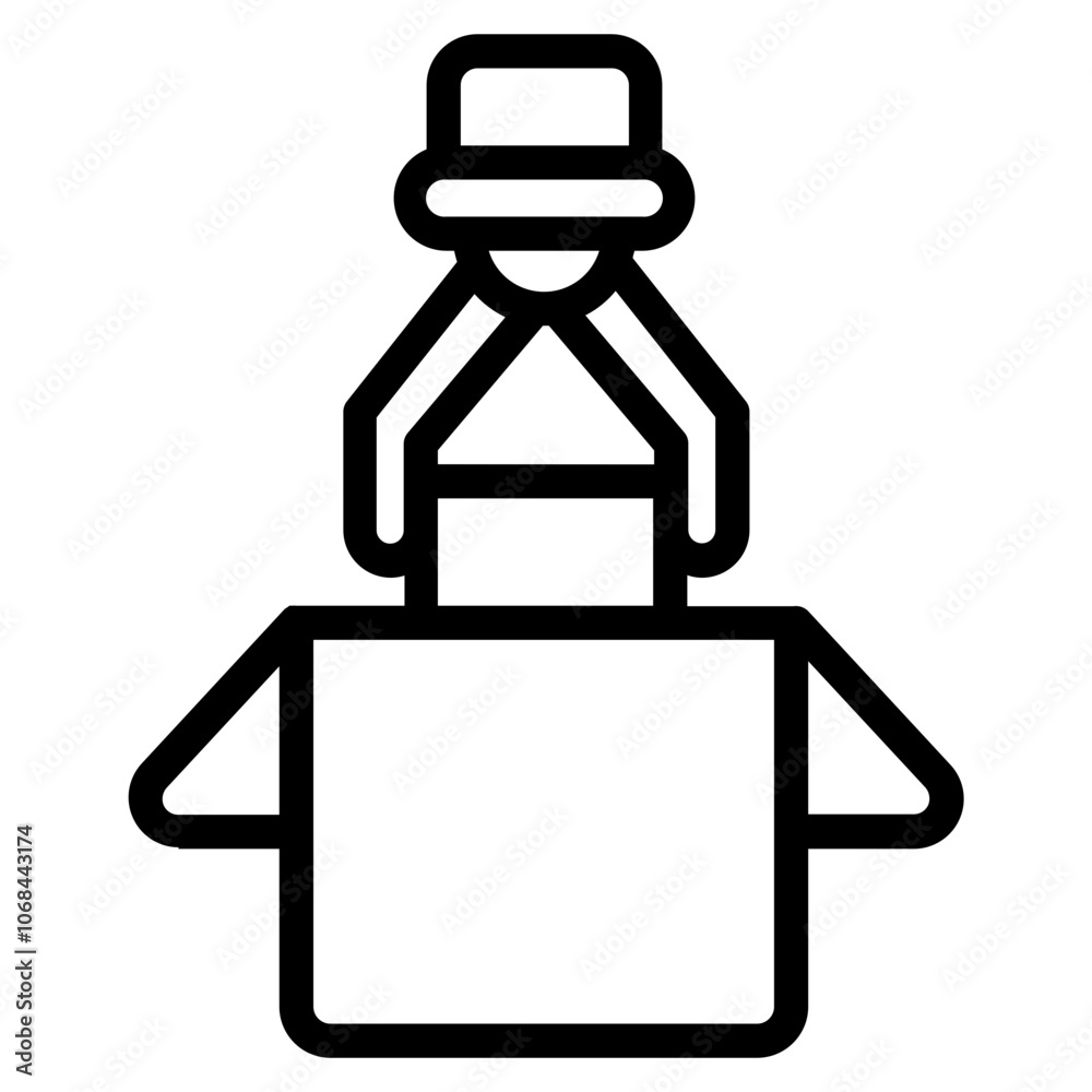 Industrial arm Line Icon Industrial arm Line Icon