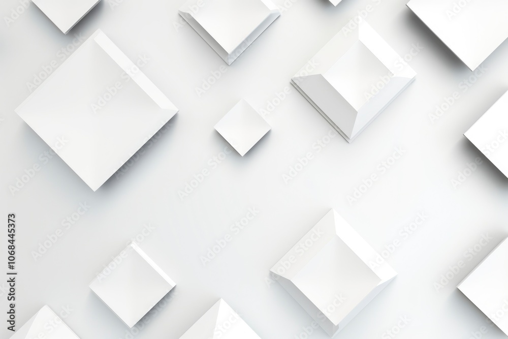 Fototapeta premium Frosted hexagon hexagon abstract background