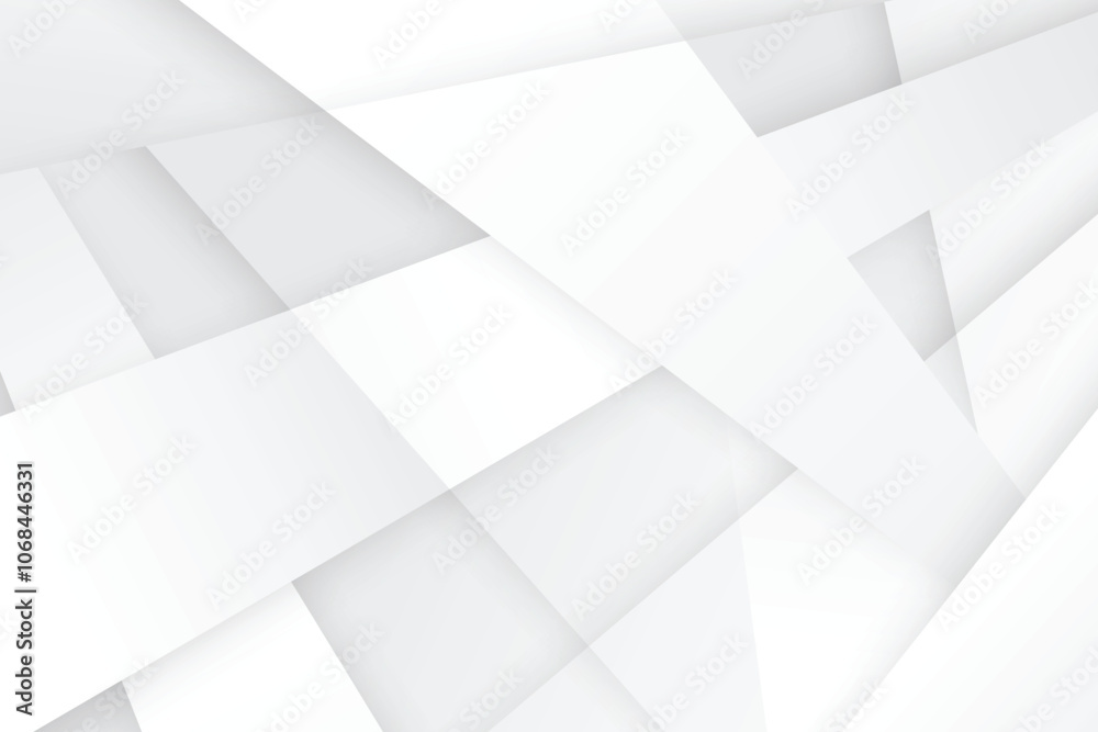 Elegant overlapping white geometric background design Elegant overlapping white geometric background design