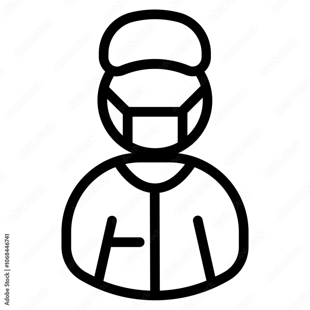 Surgeon Line Icon Surgeon Line Icon