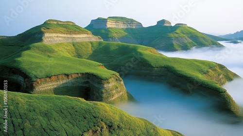 Scenic View of Rugged Hills in Araku Valley photo