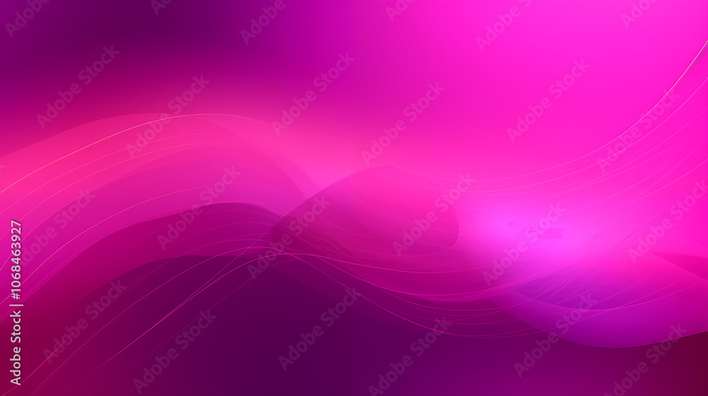 Deep Pink And Purple Gradient With Waves Overlay
