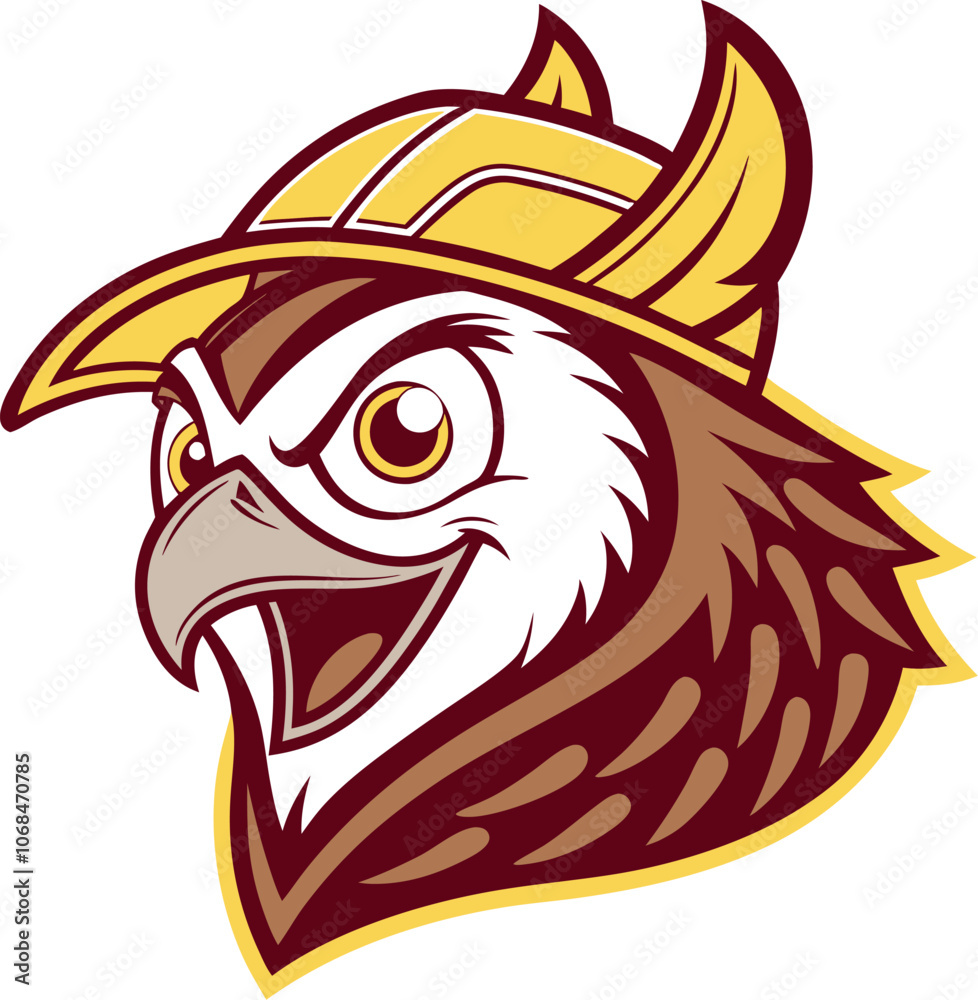Obraz premium Eagle Head, Mascot vector art illustration eps 