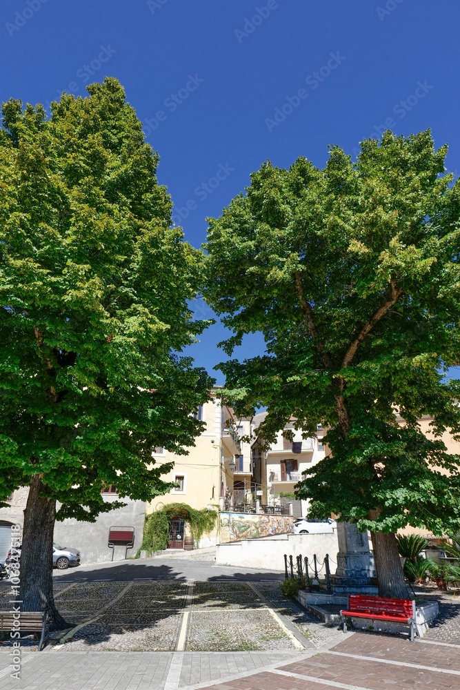 The town of Fontechiari in Lazio, Italy. The town of Fontechiari in Lazio, Italy.