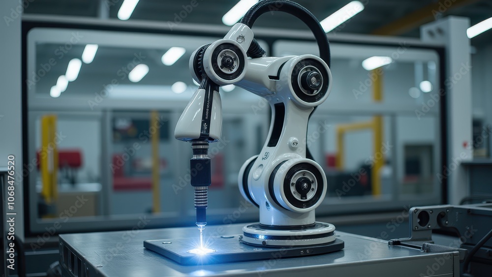 Precision Robotic Arm for Automated Manufacturing Tasks Precision Robotic Arm for Automated Manufacturing Tasks
