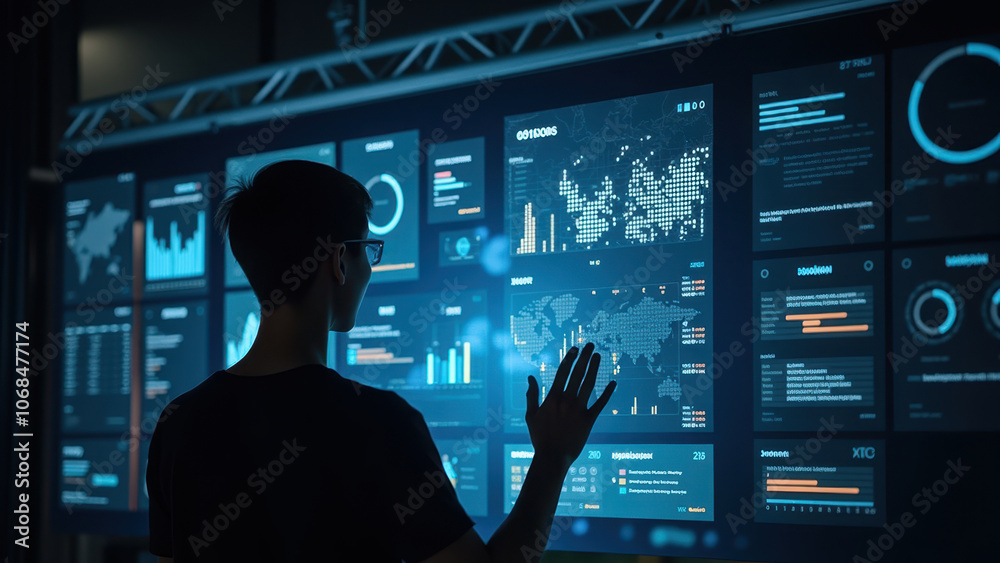 Interactive Data Visualization Interface Concept