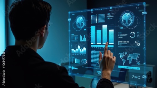 Interactive Data Visualization Interface Concept