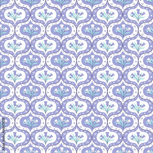 purple flower pattern