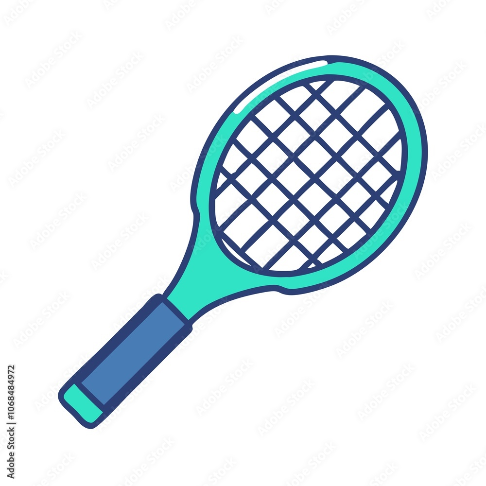 tennis racket and ball