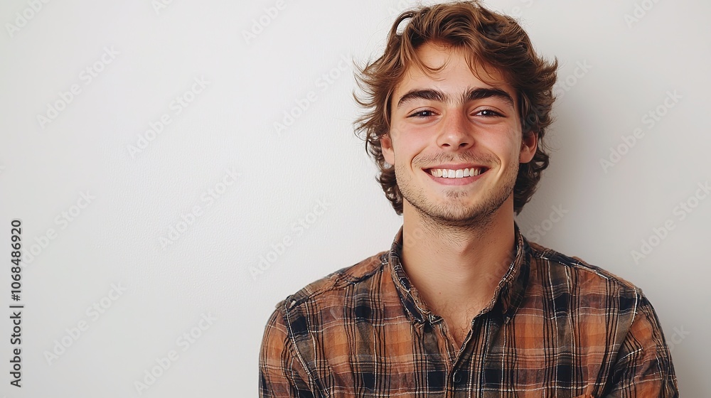 Young Confident Man Smiling at Camera