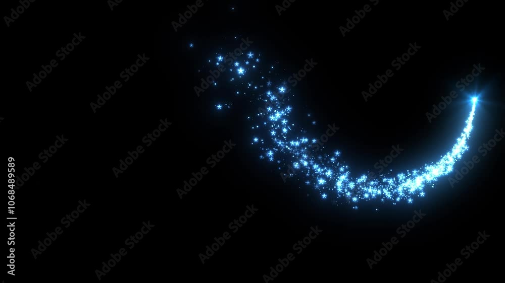 4K Blue Light Particle Trails - Radiant Glow Motion Graphics Effect 4K Blue Light Particle Trails - Radiant Glow Motion Graphics Effect