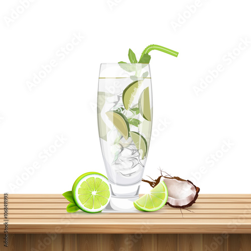 juice glass or wine glass illustraion7 photo