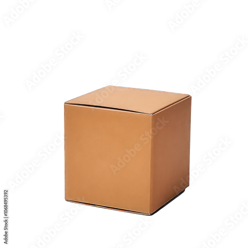 Cardboard box isolated on transparent background