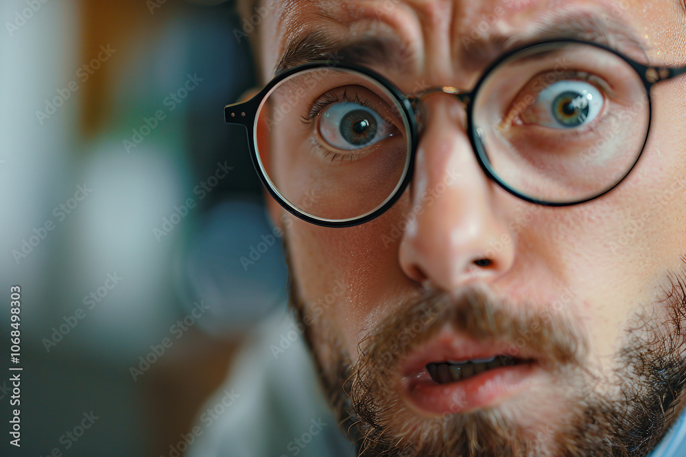Designed with generative ai technology picture of handsome angry gentleman