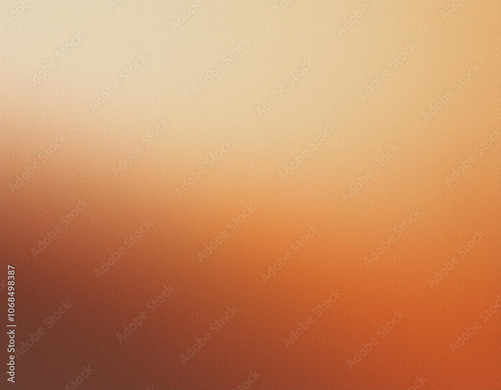 Obraz premium Gradient background with a beige to orange color transition, creating a minimalist and clean design