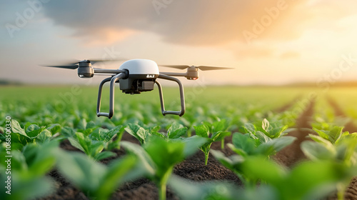 Agriculture Industry Farming Technology And Crops Monitoring photo