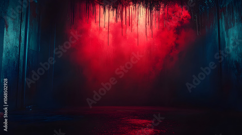 Fototapeta Naklejka Na Ścianę i Meble -  a abstract stranger things style background wallpaper