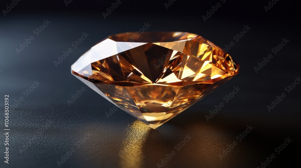 Luminous Diamond on Dark Canvas, a solitary brilliant gem radiating elegance against a deep black backdrop, showcasing its captivating sparkle. Luminous Diamond on Dark Canvas, a solitary brilliant gem radiating elegance against a deep black backdrop, showcasing its captivating sparkle.