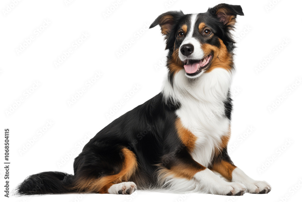 sitting border collie a happy dog, isolated on a white background, sitting border collie a happy dog, isolated on a white background,