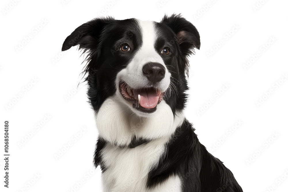 sitting border collie a happy dog, isolated on a white background, sitting border collie a happy dog, isolated on a white background,