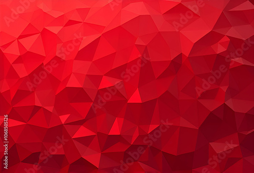 Fototapeta Naklejka Na Ścianę i Meble -  Abstract 3D red geometric triangles pattern illustration for decoration, trendy backdrop design