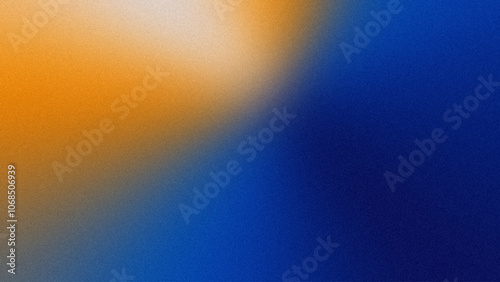 Orange blue gradient background with grainy texture. Banner, poster, flyer header design background