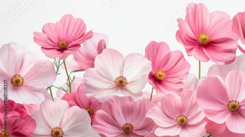 Pink Cosmos Flower Blooms