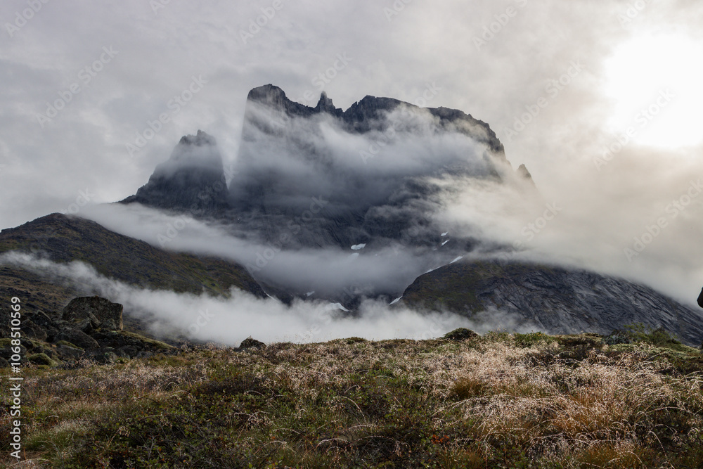 View of Ulamertorsuaq mountain and surrounding area in Tasermiut fjord (South Greenland) View of Ulamertorsuaq mountain and surrounding area in Tasermiut fjord (South Greenland)