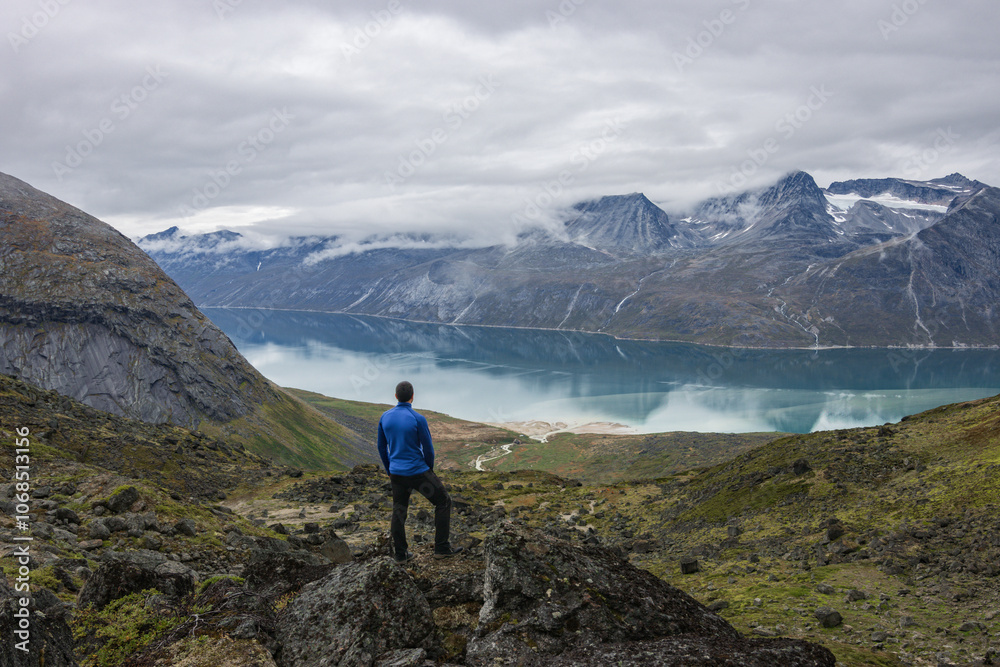 View of Ulamertorsuaq mountain and surrounding area in Tasermiut fjord (South Greenland) View of Ulamertorsuaq mountain and surrounding area in Tasermiut fjord (South Greenland)