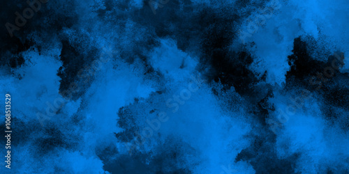 Navy blue dramatic smoke smoky illustration misty fog cumulus cloud modern vibrant grunge texture. Vector cloud reflection of neon smoke exploding design element. Colorful black and white granite.