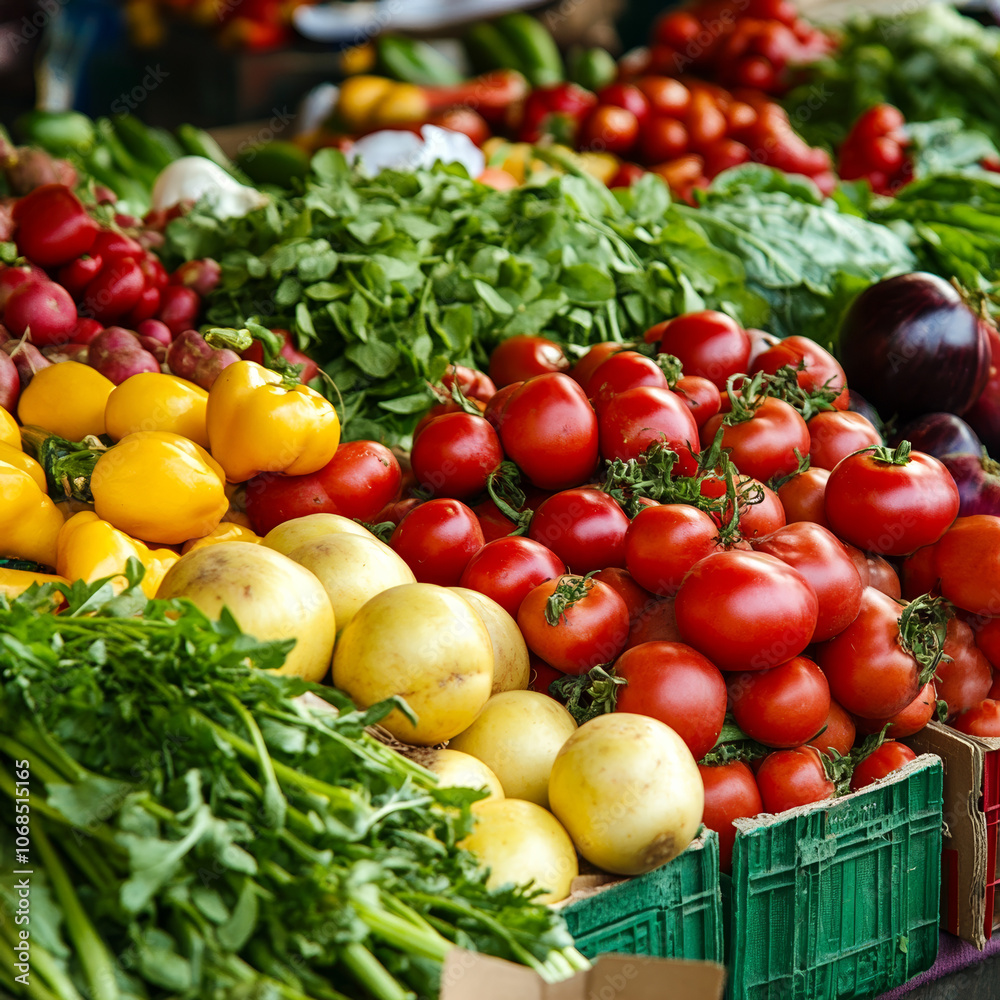 fresh vegetables in the market fresh vegetables in the market