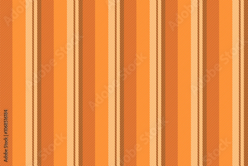 Vibrant background seamless textile, plain fabric vector vertical. Apartment pattern lines stripe texture in lucky orange and orange colors.