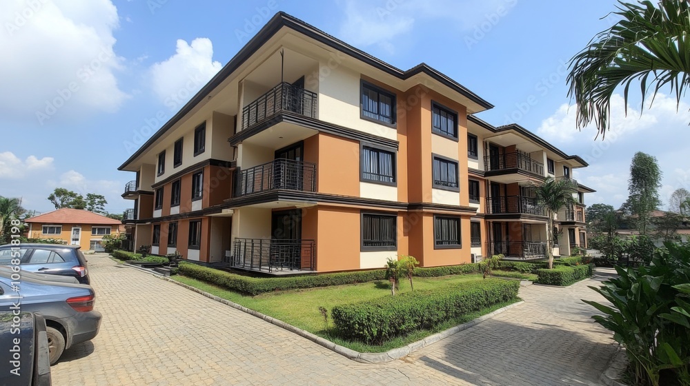Obraz premium Modern Residential Apartment Building