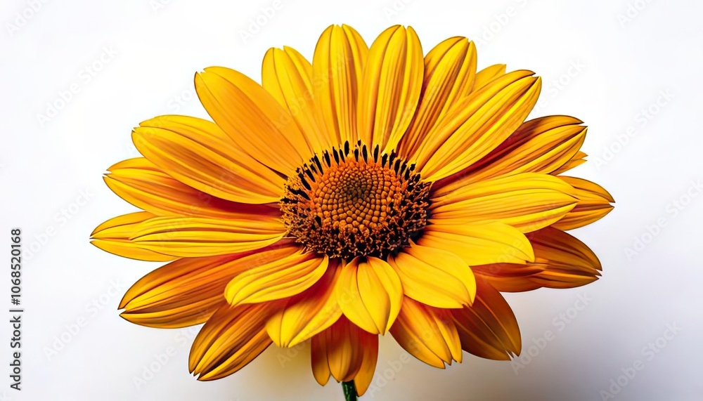 Yellow flower cutout isolated on a clear background Yellow flower cutout isolated on a clear background