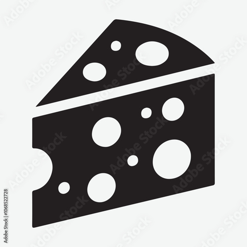 a cheese vector on white background