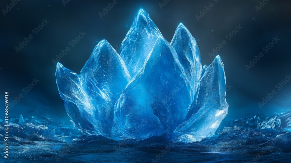 Fototapeta premium Majestic Ice Crystal Formation