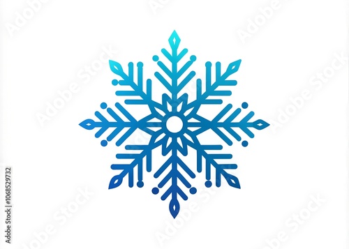 colourful snowflake logo creative icon on white background