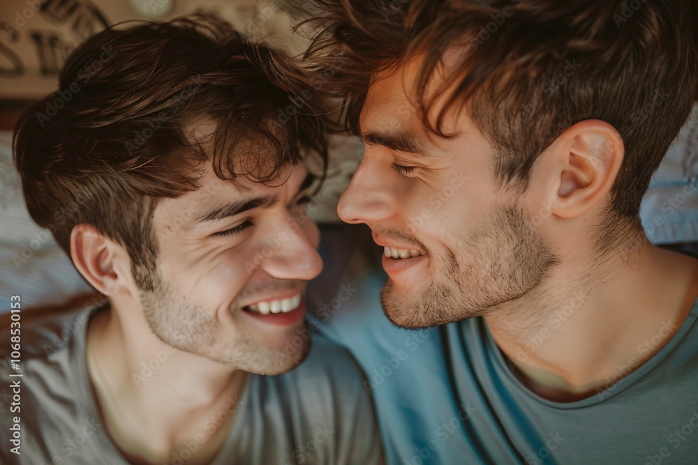 Generative AI Image of Cozy Couple in Love Spending Quality Time Together at Home Generative AI Image of Cozy Couple in Love Spending Quality Time Together at Home