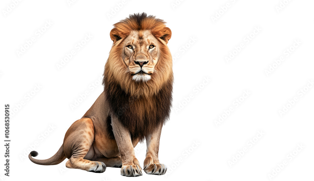 Obraz premium lion isolated on transparent