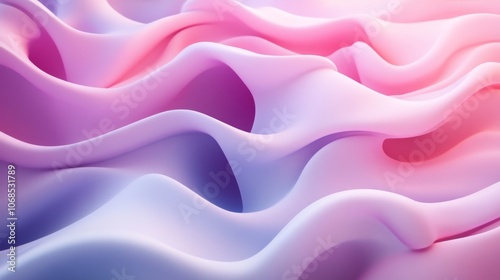 Abstract Pastel Waves