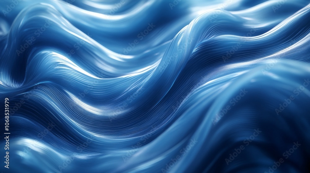 Abstract Blue Wave Texture Abstract Blue Wave Texture