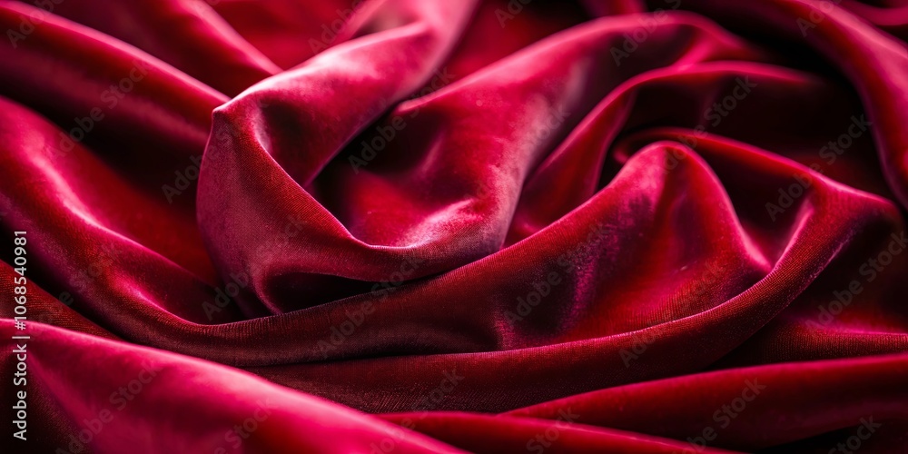 Crimson Velvet Draped in Gentle Folds, Captivating the Eye with Its Rich Texture and Profound Hue Crimson Velvet Draped in Gentle Folds, Captivating the Eye with Its Rich Texture and Profound Hue